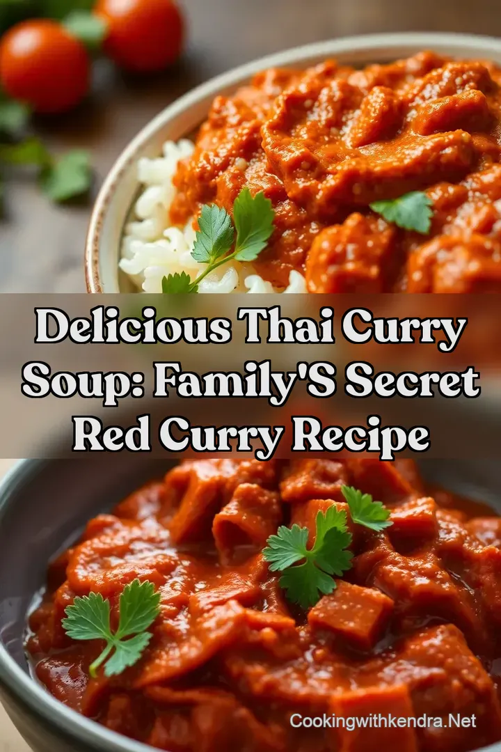 Delicious Thai Curry Soup: Family s Secret Red Curry Recipe