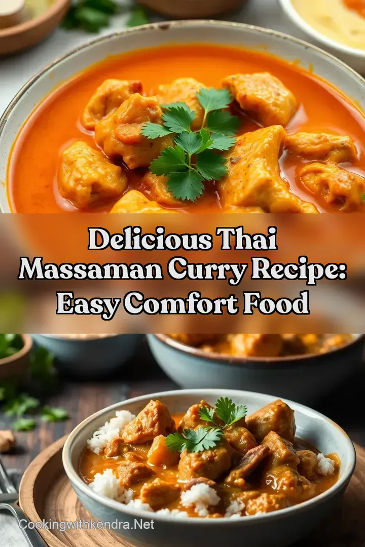 Delicious Thai Massaman Curry Recipe: Easy Comfort Food