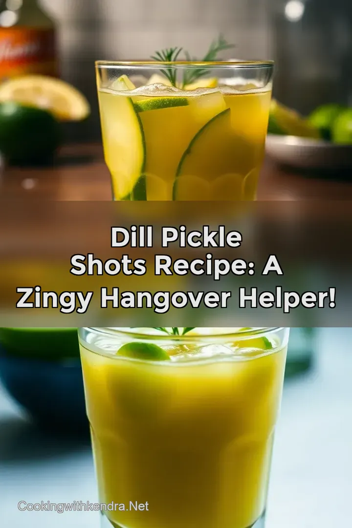Dill Pickle Shots Recipe: A Zingy Hangover Helper!