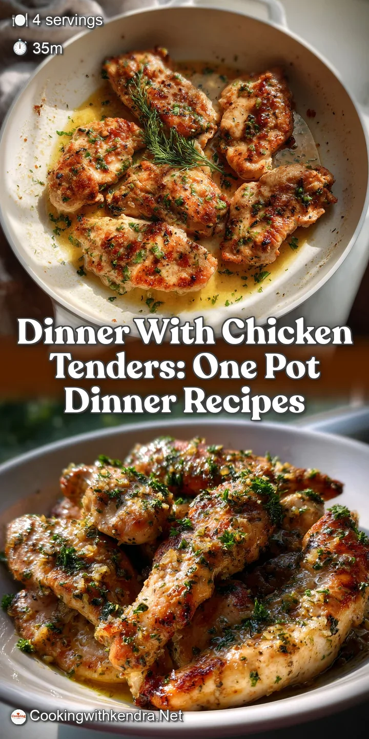 Dinner with Chicken Tenders: One Pot Dinner Recipes