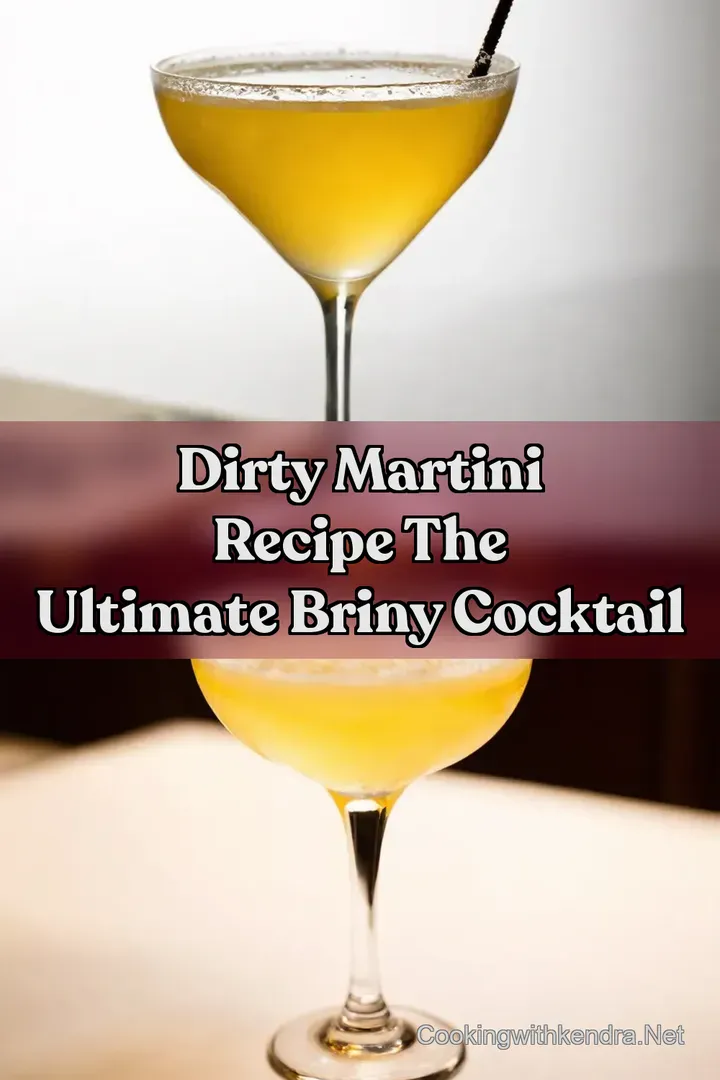 Dirty Martini Recipe The Ultimate Briny Cocktail