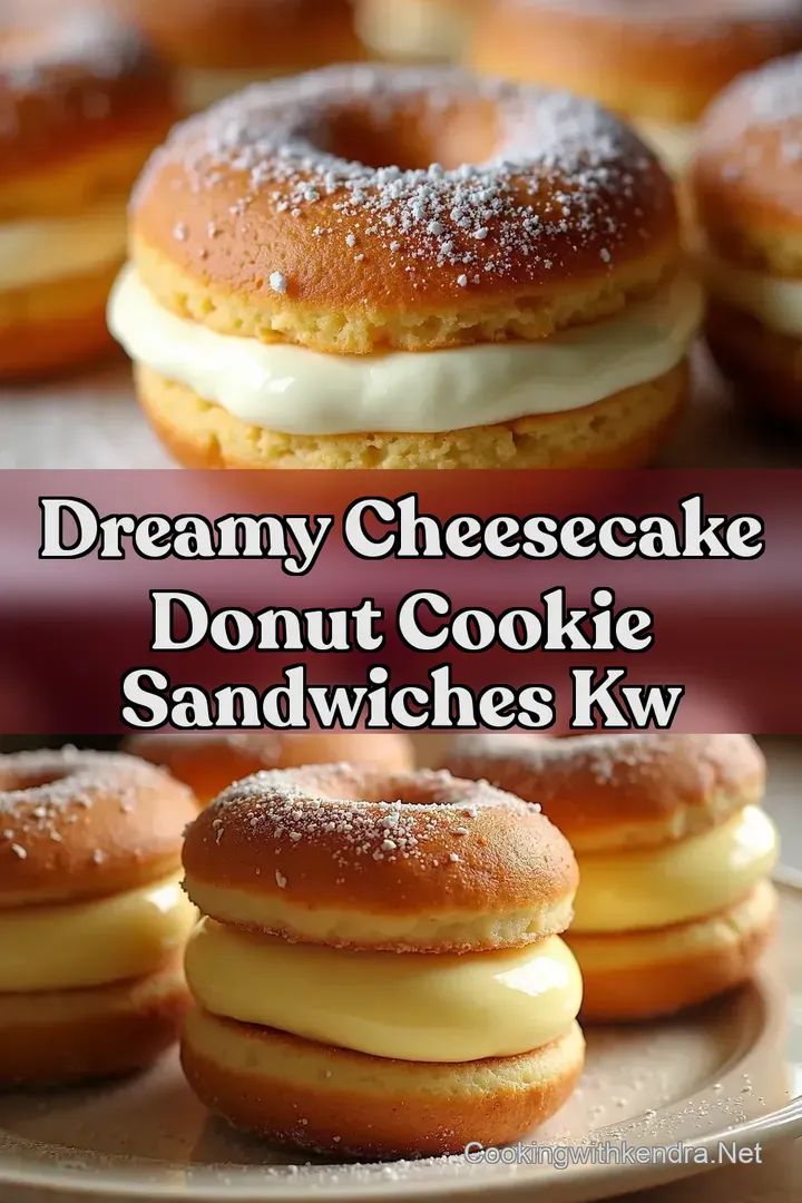 Dreamy Cheesecake Donut Cookie Sandwiches kw