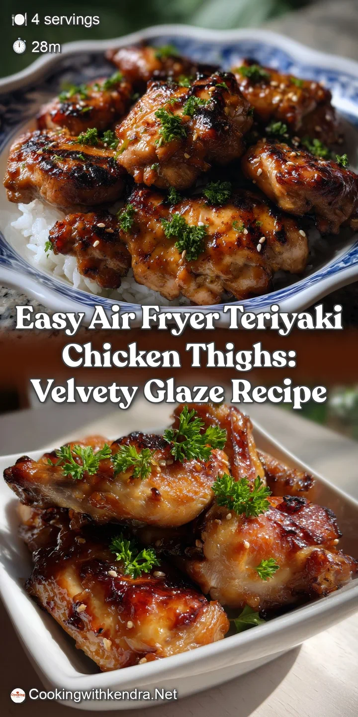 Glossy, caramelized chicken thighs with ultra-crisp skin, glistening with a vibrant teriyaki glaze, on a white plate.