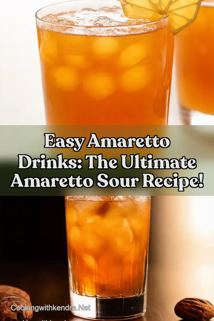 Easy Amaretto Drinks: The Ultimate Amaretto Sour Recipe! : PIN FOR LATER Easy Amaretto Drinks: The Ultimate Amaretto Sour Recipe!