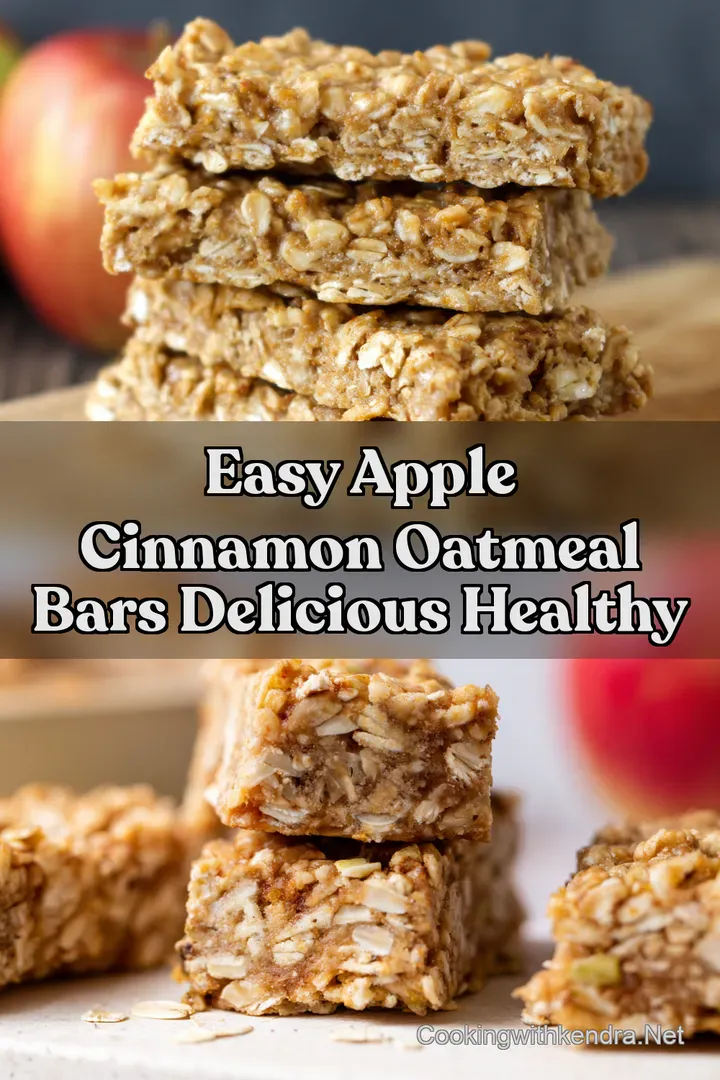Easy Apple Cinnamon Oatmeal Bars Delicious Healthy