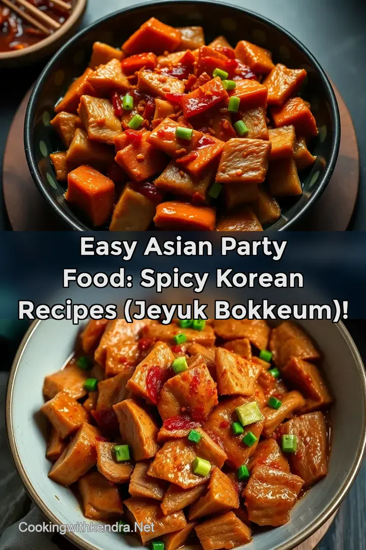 Easy Asian Party Food: Spicy Korean Recipes (Jeyuk Bokkeum)!