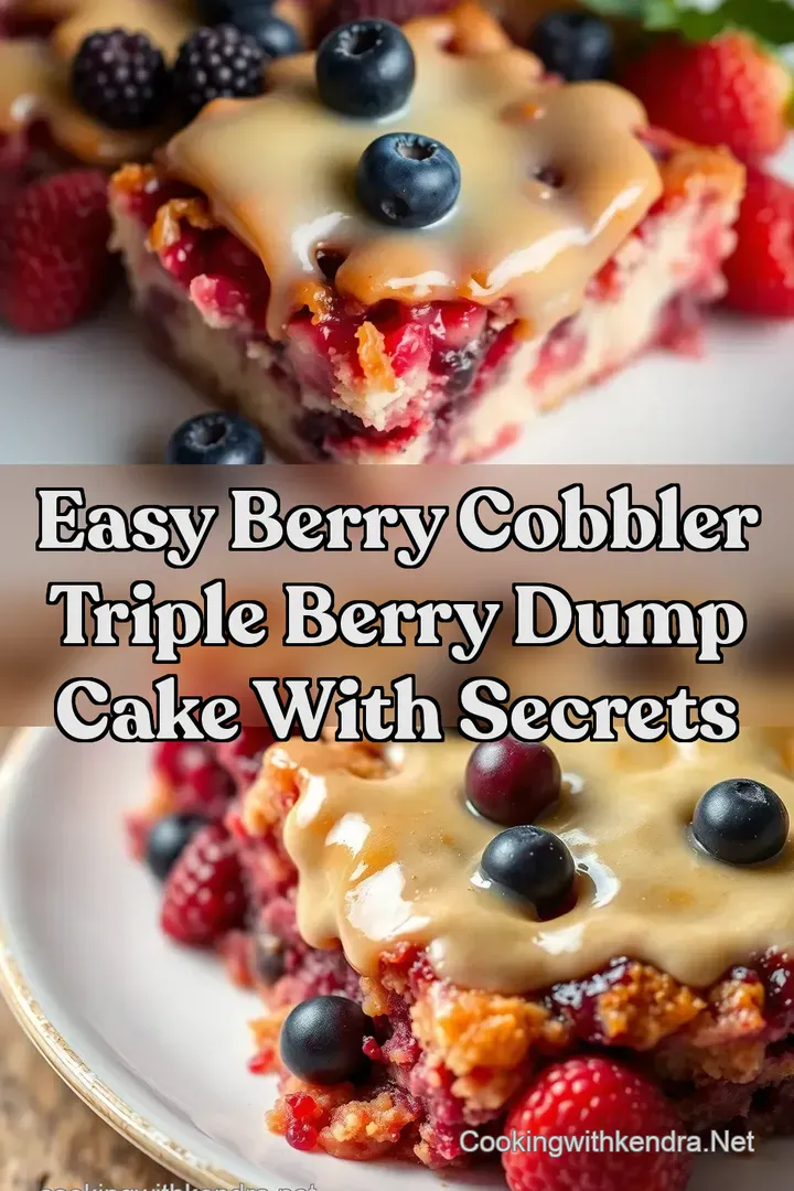 Easy Berry Cobbler Triple Berry Dump Cake with Secrets