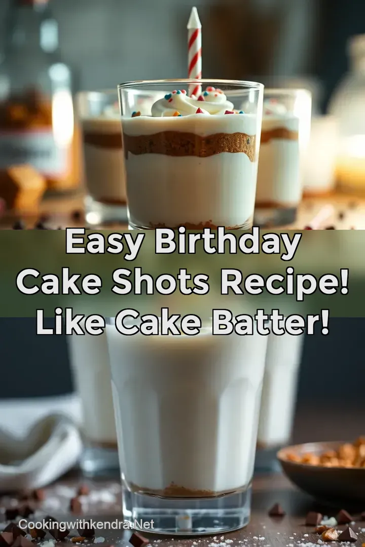Easy Birthday Cake Shots Recipe! Like Cake Batter!