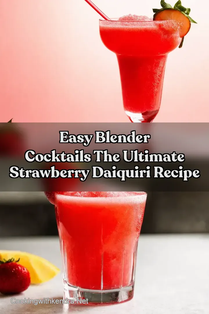 Easy Blender Cocktails The Ultimate Strawberry Daiquiri Recipe