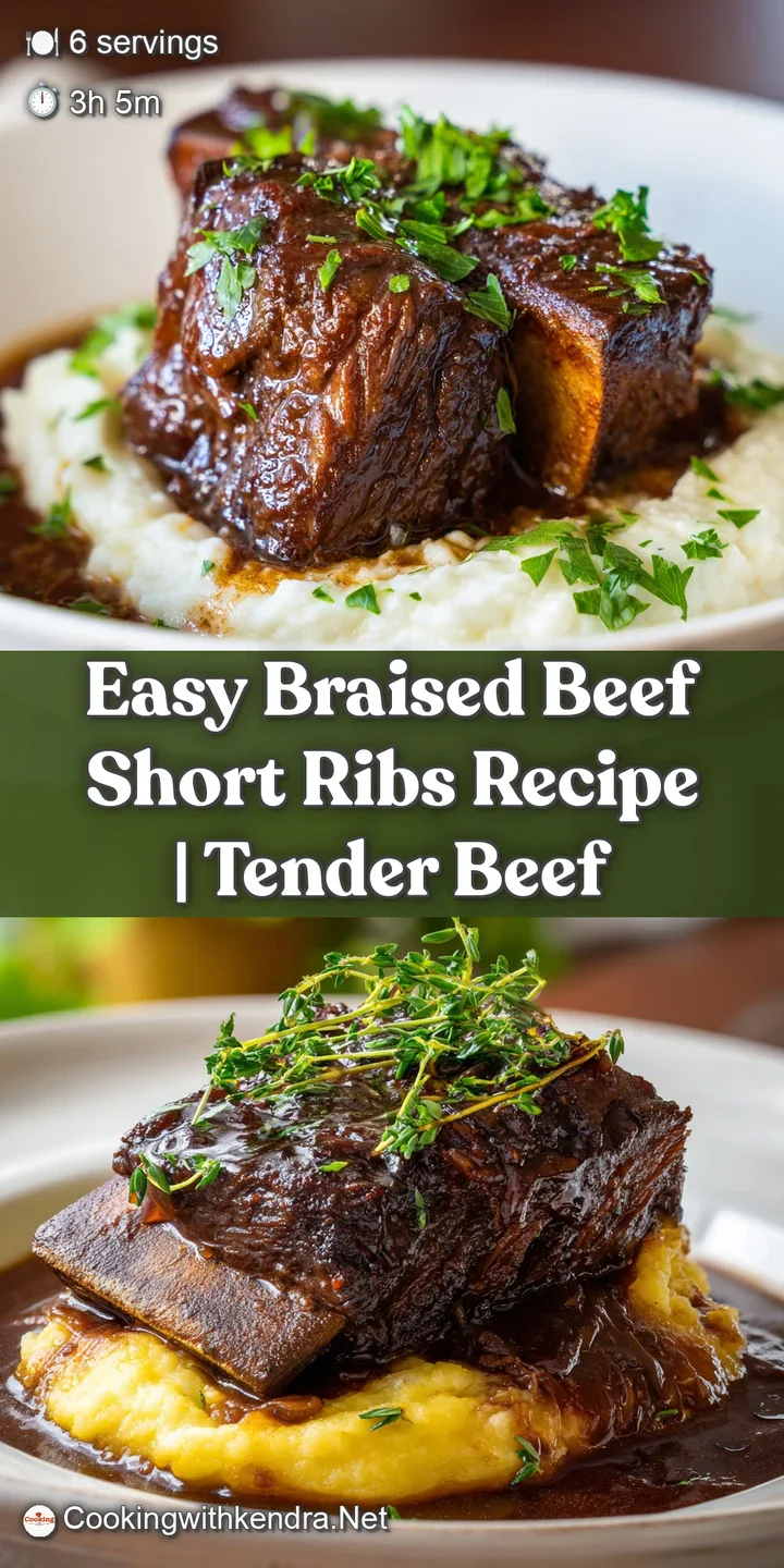 Close-up of a fork pulling apart a tender, braised short rib. See the meat fibers and glistening sauce? Mouthwatering and ...