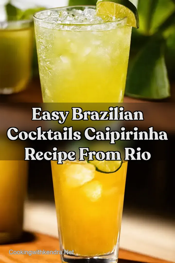 Easy Brazilian Cocktails Caipirinha Recipe from Rio