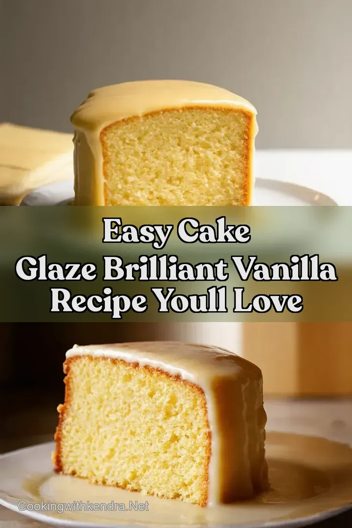 Easy Cake Glaze Brilliant Vanilla Recipe Youll Love : PIN FOR LATER Easy Cake Glaze Brilliant Vanilla Recipe Youll Love
