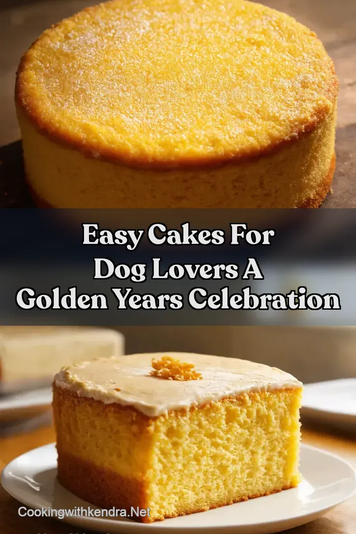 Easy Cakes For Dog Lovers A Golden Years Celebration