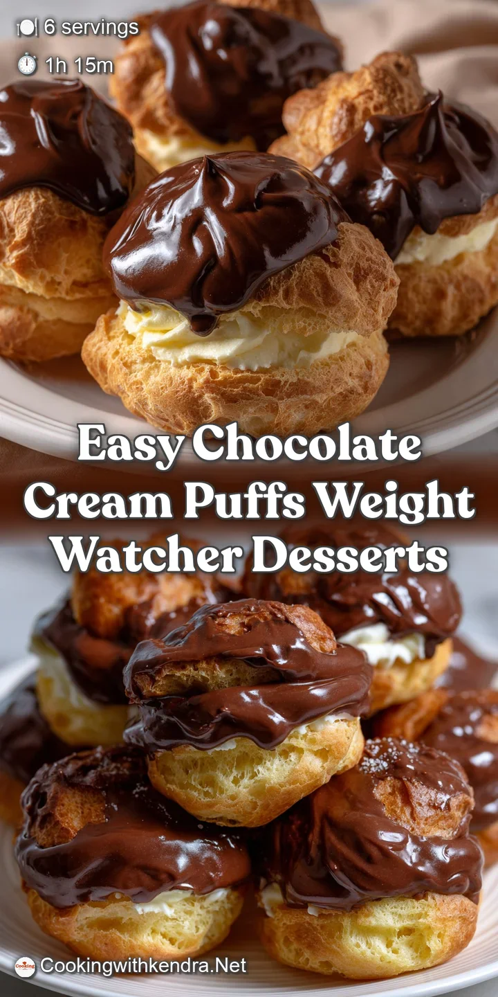 Easy Chocolate Cream Puffs Weight Watcher Desserts