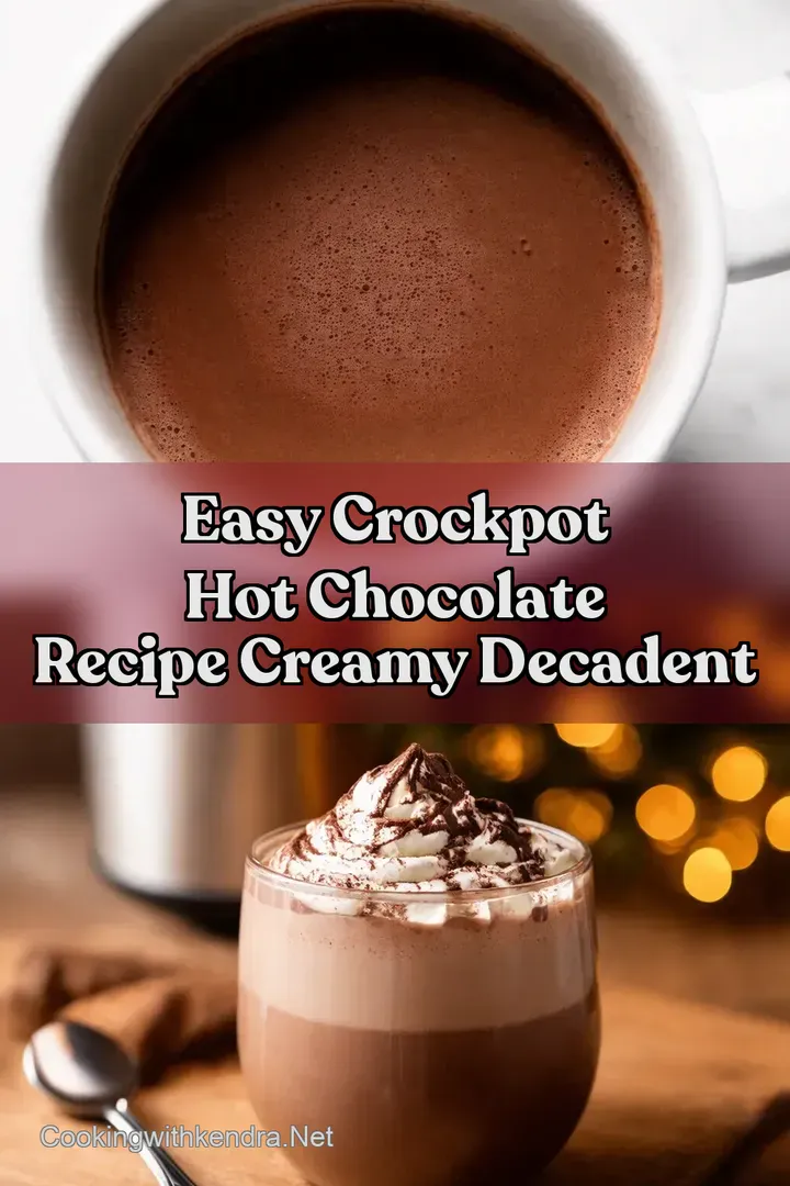Easy Crockpot Hot Chocolate Recipe Creamy Decadent