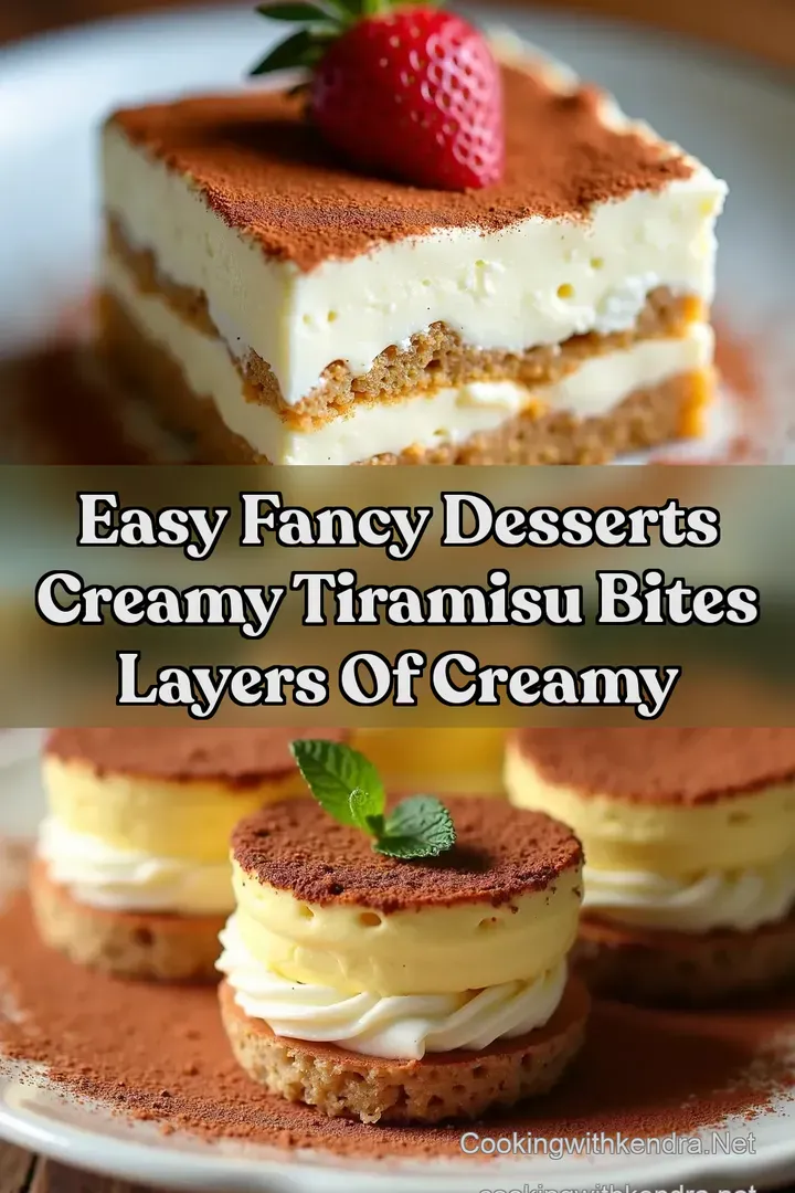 Easy Fancy Desserts Creamy Tiramisu Bites Layers of Creamy