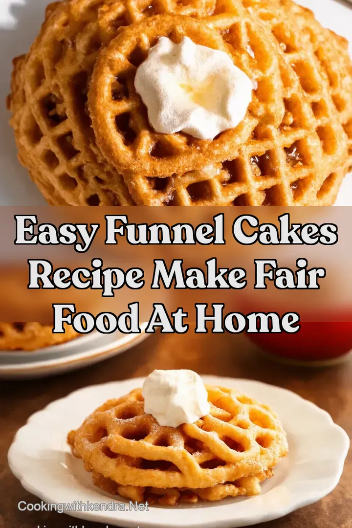 Easy Funnel Cakes Recipe Make Fair Food at Home : PIN FOR LATER Easy Funnel Cakes Recipe Make Fair Food at Home