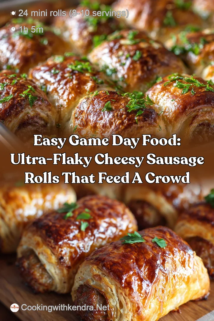 Easy Game Day Food: Ultra-Flaky Cheesy Sausage Rolls That Feed a Crowd