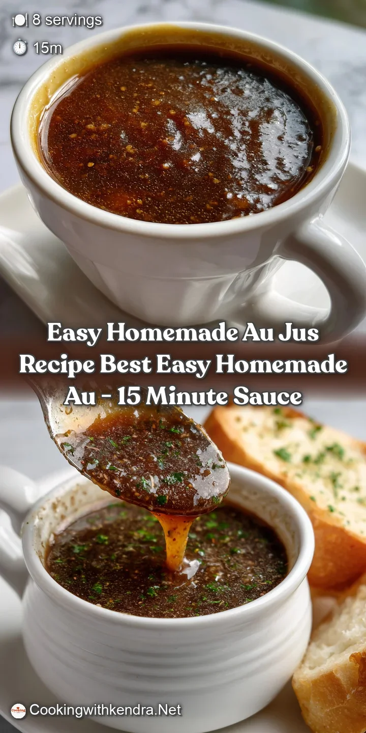 Easy Homemade Au Jus Recipe Best Easy Homemade Au - 15 Minute Sauce