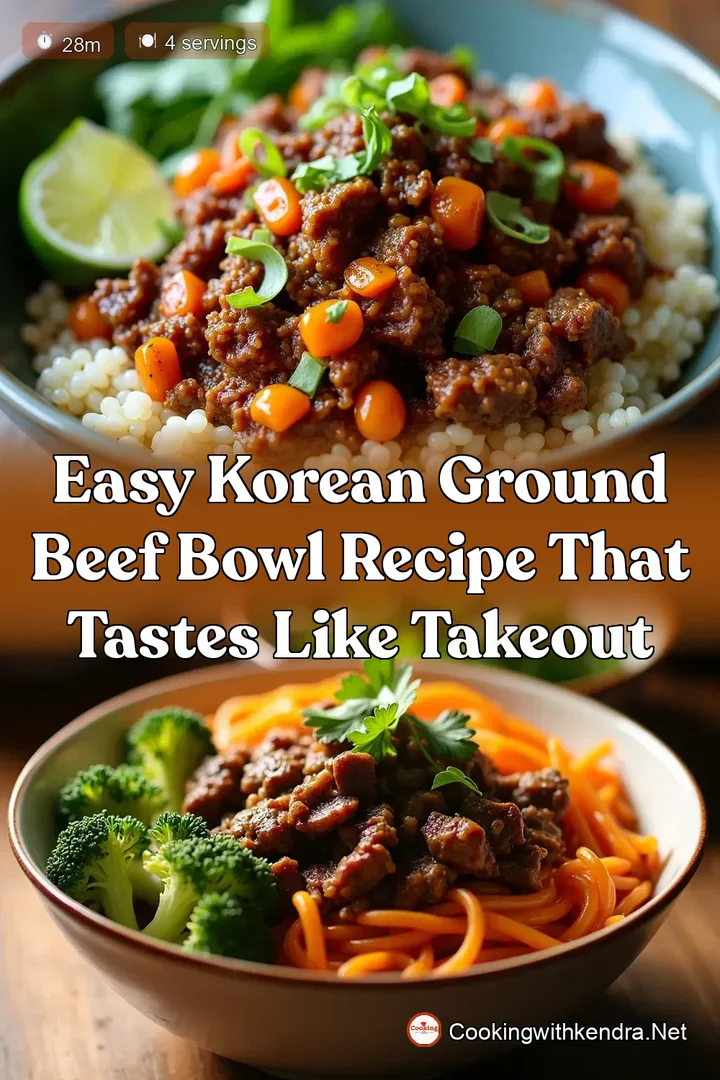 Easy Korean Ground Beef Bowl Recipe That Tastes Like Takeout