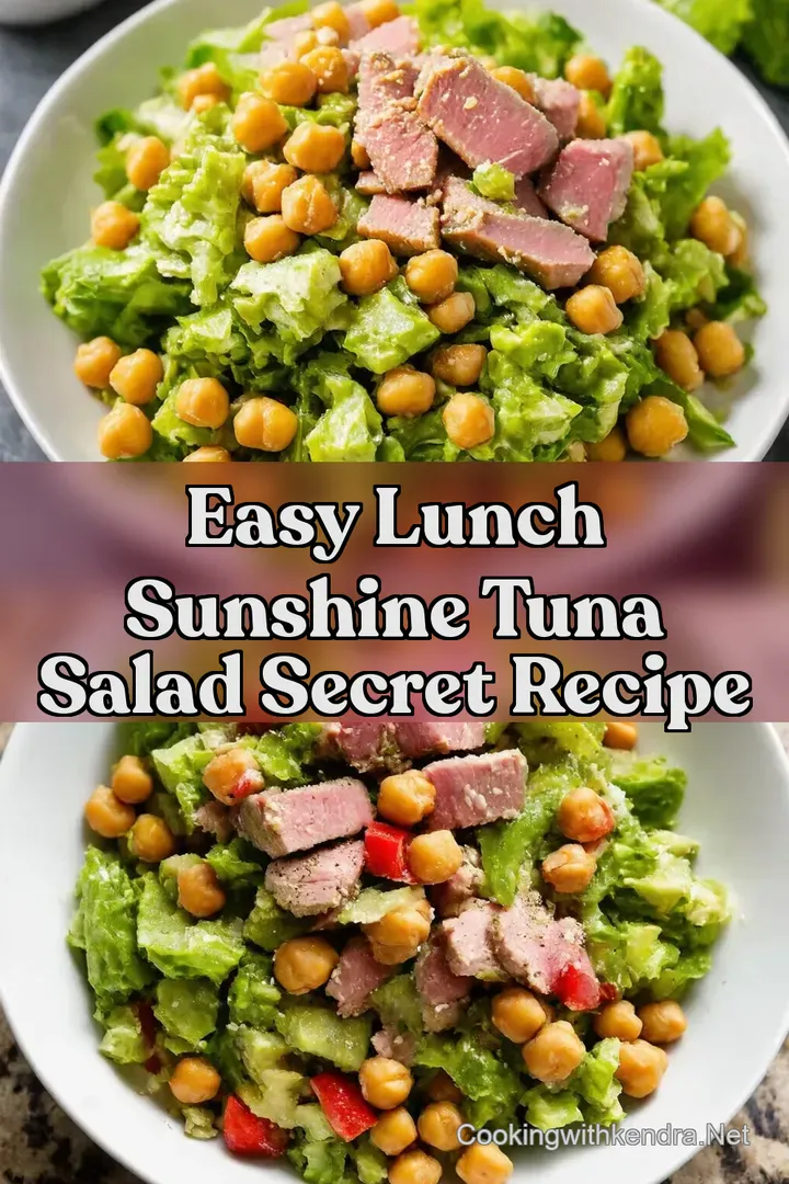 Easy Lunch Sunshine Tuna Salad Secret Recipe