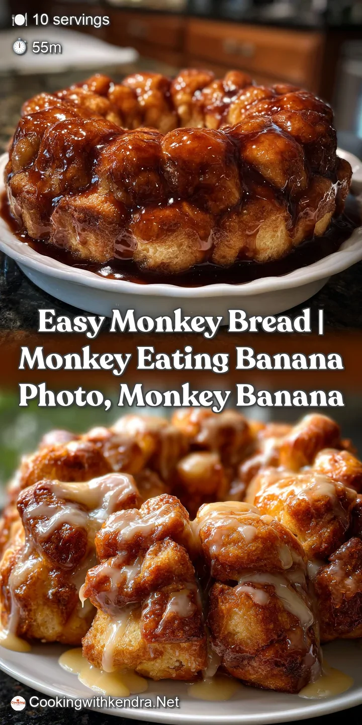 Close-up of a tender monkey bread pull-apart, showcasing the soft, layered texture and glistening cinnamon-sugar coating. ...