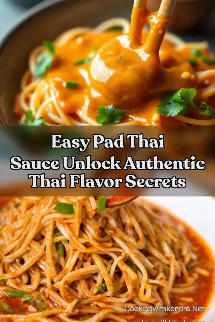 Easy Pad Thai Sauce Unlock Authentic Thai Flavor Secrets