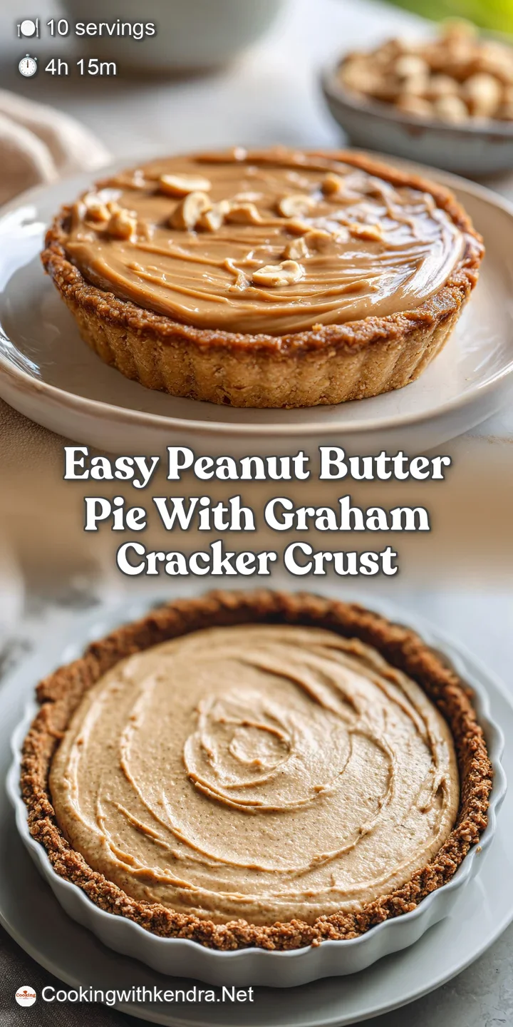 Rich peanut butter filling with a chocolate cookie crust. A decadent and tempting dessert with textures of creamy and crun...