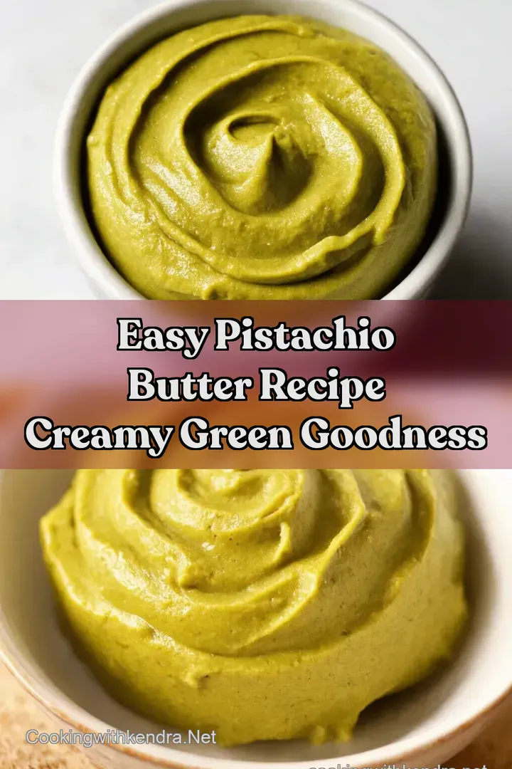 Easy Pistachio Butter Recipe Creamy Green Goodness