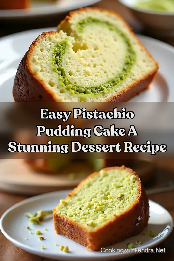 Easy Pistachio Pudding Cake A Stunning Dessert Recipe