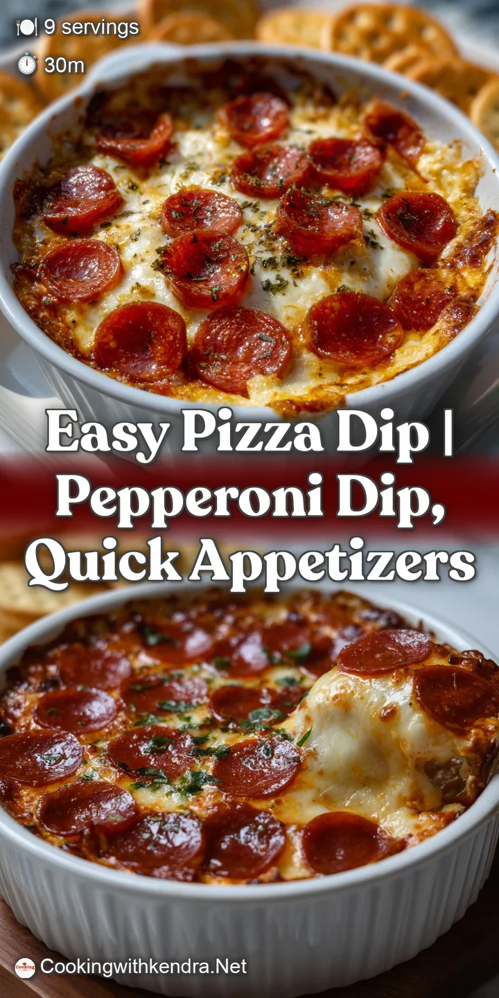 Easy Pizza Dip | Pepperoni Dip Quick Appetizers