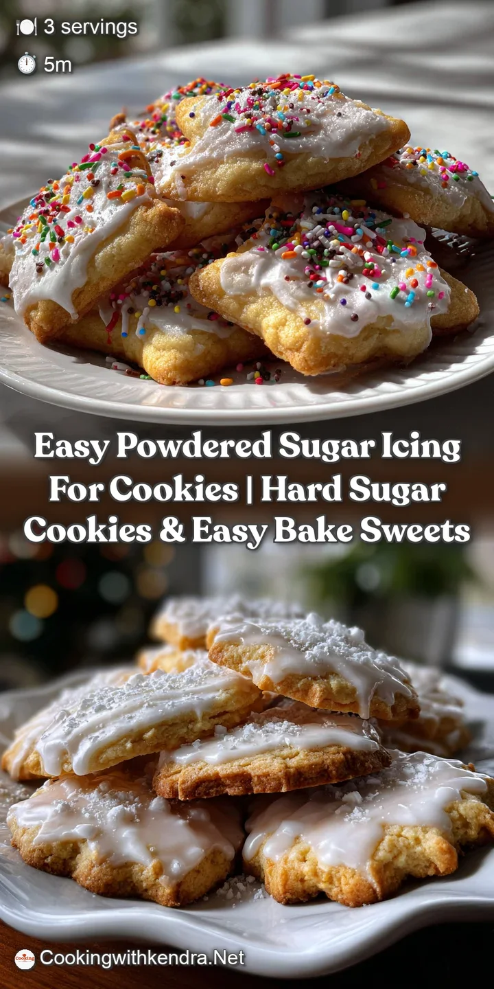 Easy Powdered Sugar Icing for Cookies | Hard Sugar Cookies & Easy Bake Sweets
