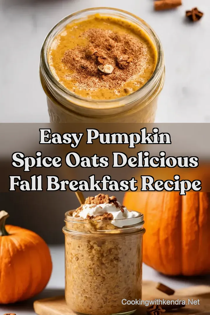 Easy Pumpkin Spice Oats Delicious Fall Breakfast Recipe