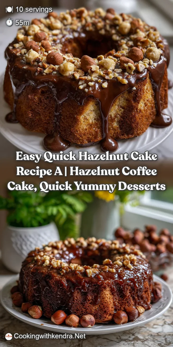 Easy Quick Hazelnut Cake Recipe A | Hazelnut Coffee Cake Quick Yummy Desserts