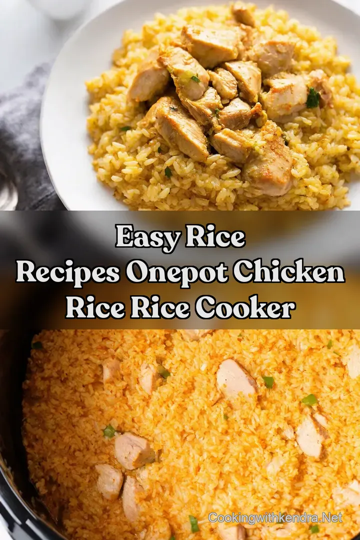 Easy Rice Recipes OnePot Chicken Rice Rice Cooker