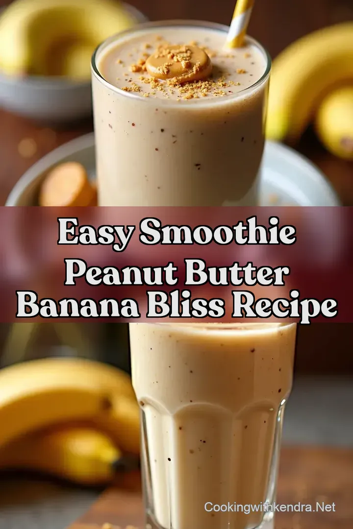 Easy Smoothie Peanut Butter Banana Bliss Recipe