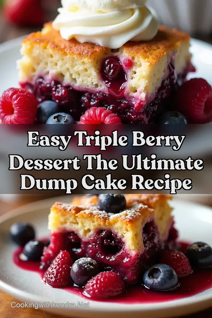 Easy Triple Berry Dessert The Ultimate Dump Cake Recipe
