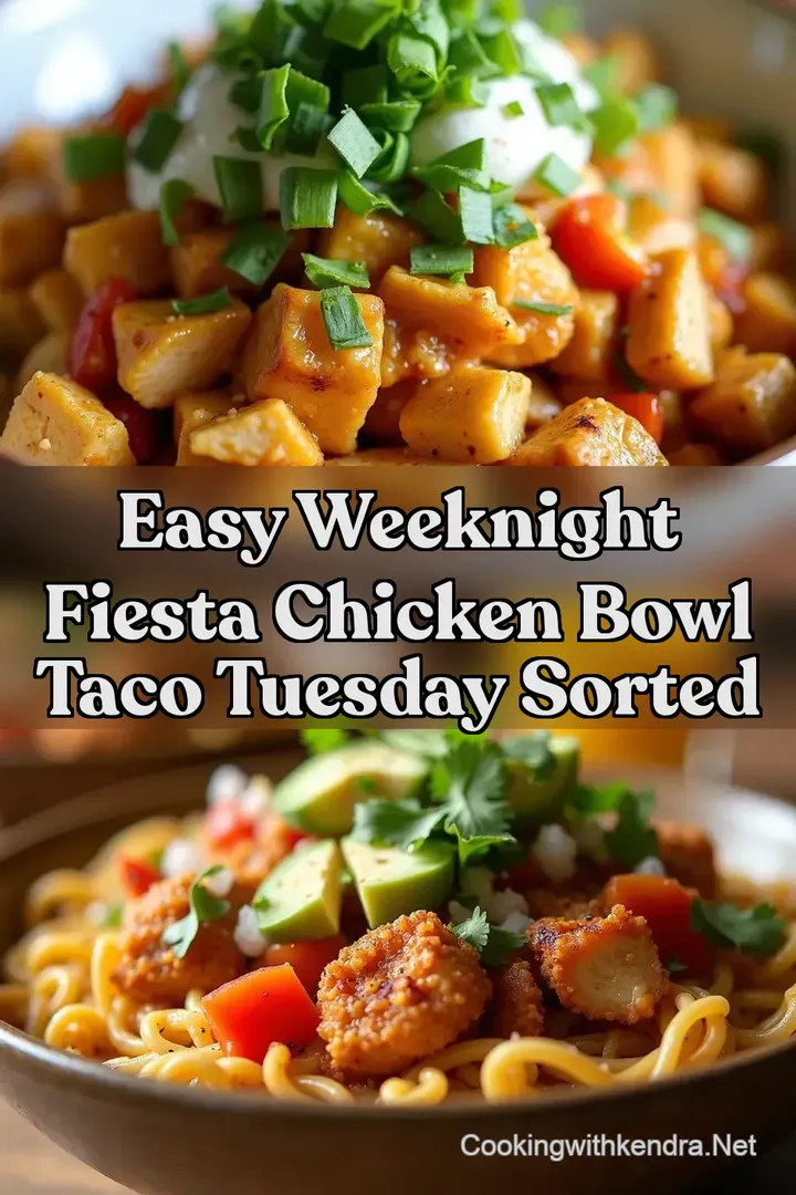 Easy Weeknight Fiesta Chicken Bowl Taco Tuesday Sorted