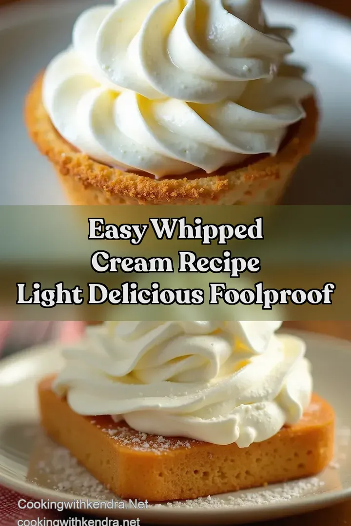 Easy Whipped Cream Recipe Light Delicious Foolproof