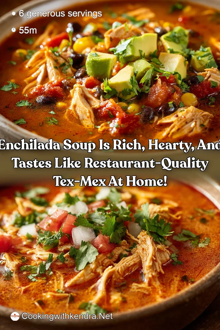 Enchilada Soup is rich hearty and tastes like restaurant-quality Tex-Mex at home!