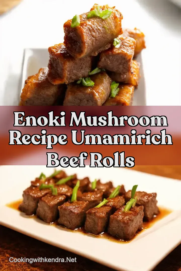 Enoki Mushroom Recipe UmamiRich Beef Rolls