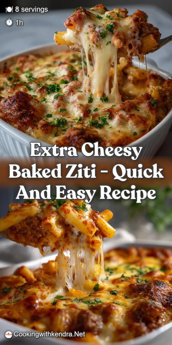 Extra Cheesy Baked Ziti - Quick and Easy Recipe