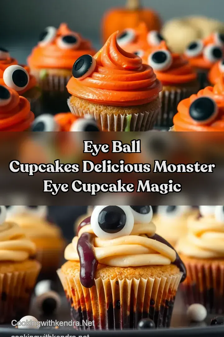 Eye Ball Cupcakes Delicious Monster Eye Cupcake Magic