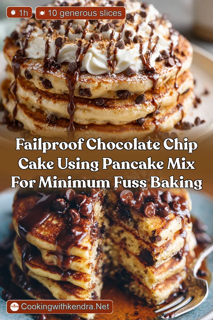 FailProof Chocolate Chip Cake using Pancake Mix for Minimum Fuss Baking