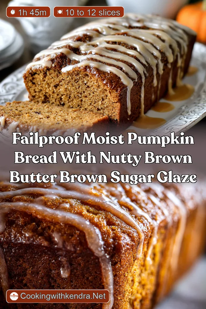 FailProof Moist Pumpkin Bread with Nutty Brown Butter Brown Sugar Glaze