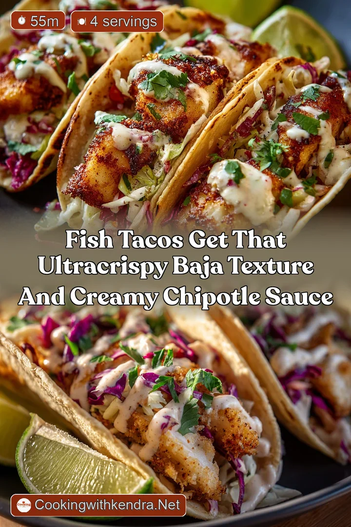 Fish Tacos Get that UltraCrispy Baja Texture and Creamy Chipotle Sauce