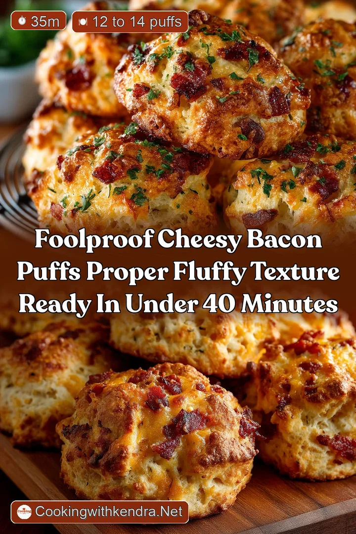 Foolproof Cheesy Bacon Puffs Proper Fluffy Texture Ready in Under 40 Minutes