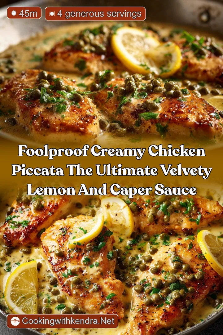 Foolproof Creamy Chicken Piccata The ultimate velvety lemon and caper sauce