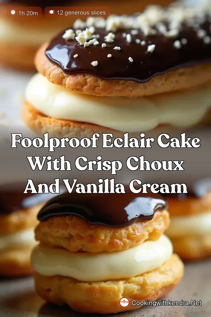 Foolproof Eclair Cake with Crisp Choux and Vanilla Cream