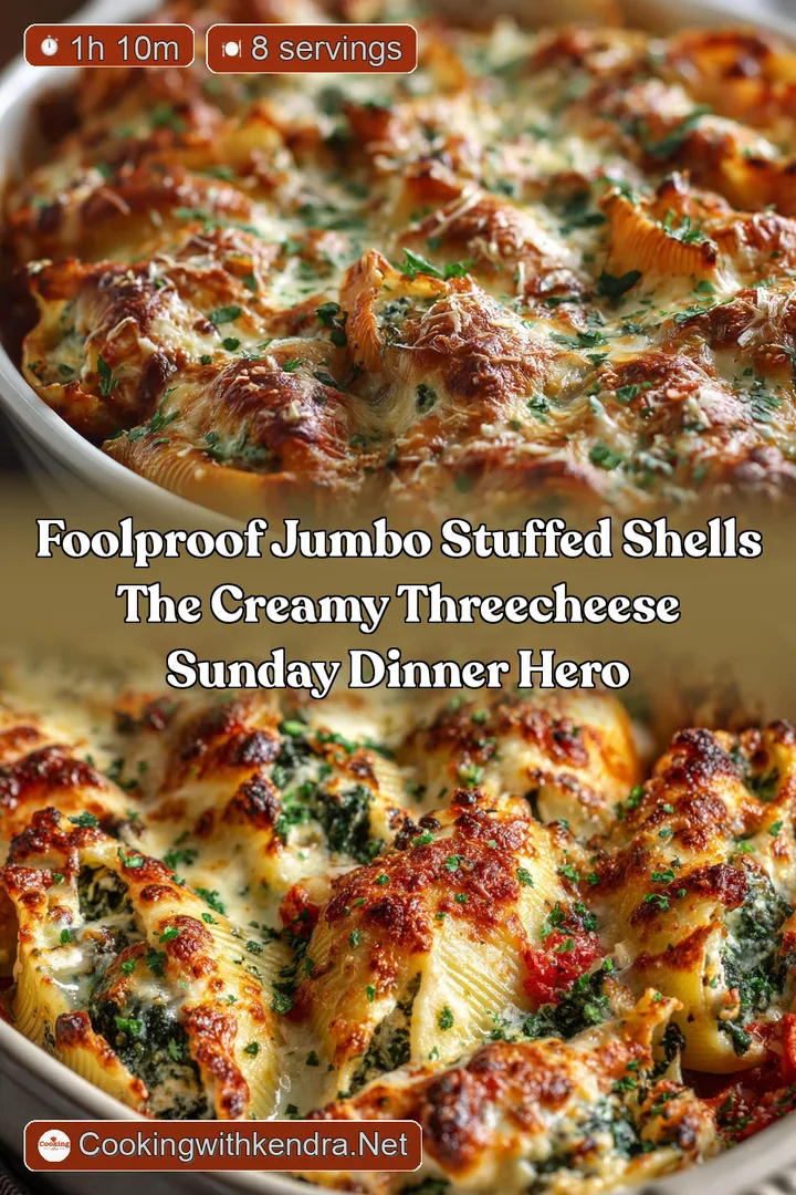 Foolproof Jumbo Stuffed Shells The Creamy ThreeCheese Sunday Dinner Hero